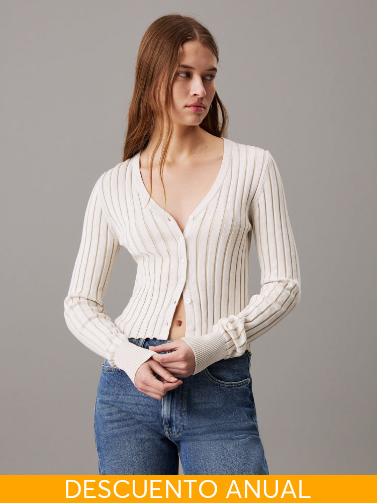 Sweater Calvin Klein Women Ivory Camiseta