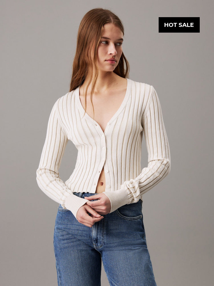 Sweater Calvin Klein Women Ivory Camiseta