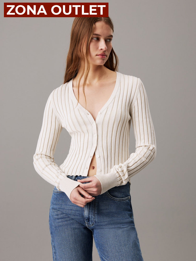 Sweater Calvin Klein Women Ivory Camiseta