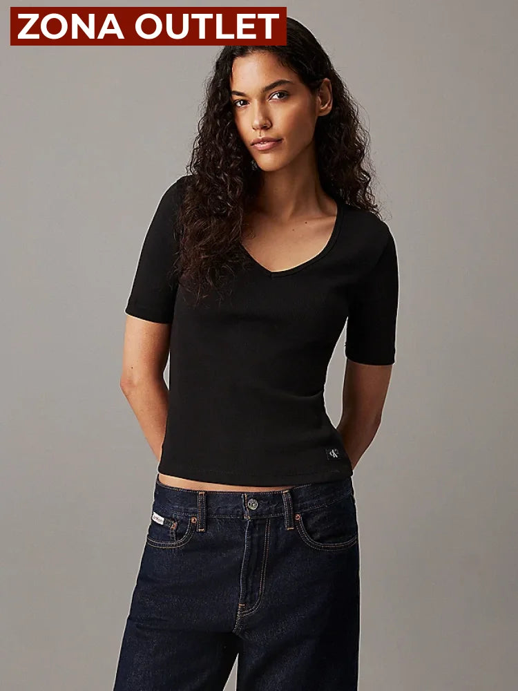 T-Shirt Calvin Klein Women Black Camiseta