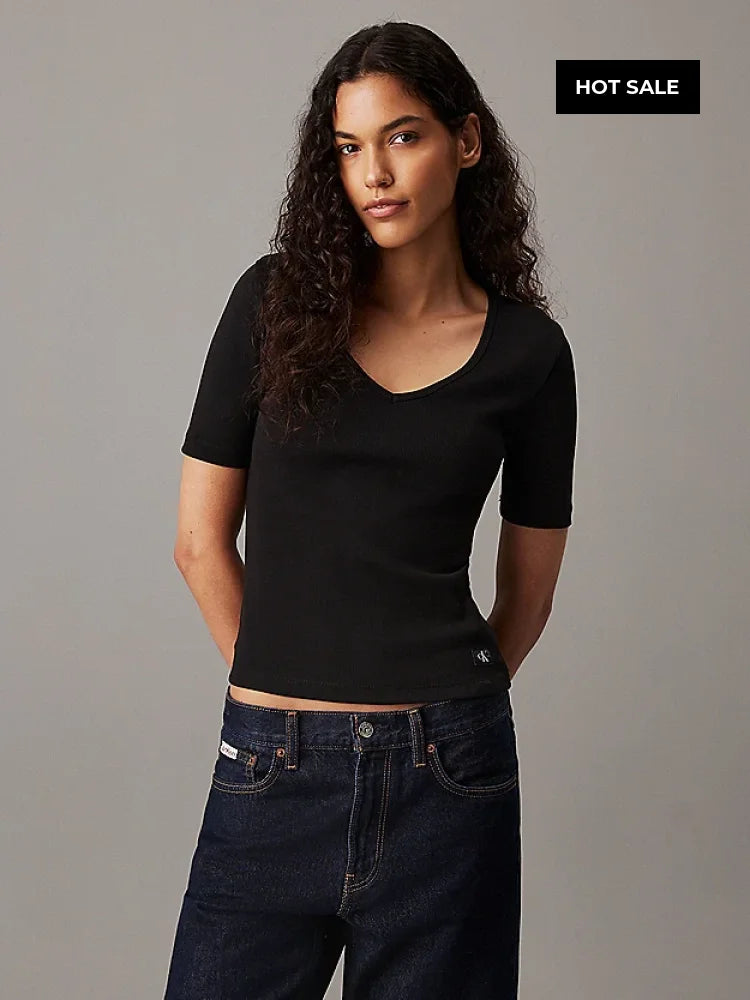 T-Shirt Calvin Klein Women Black Camiseta