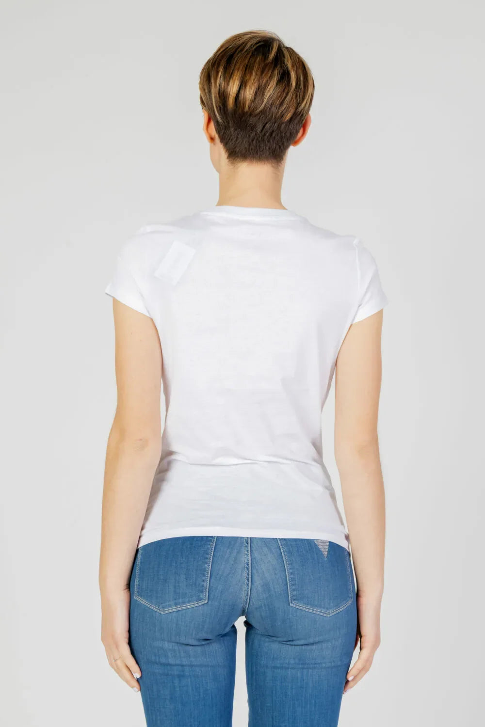 T-Shirt Women White Armani Exchange Camiseta