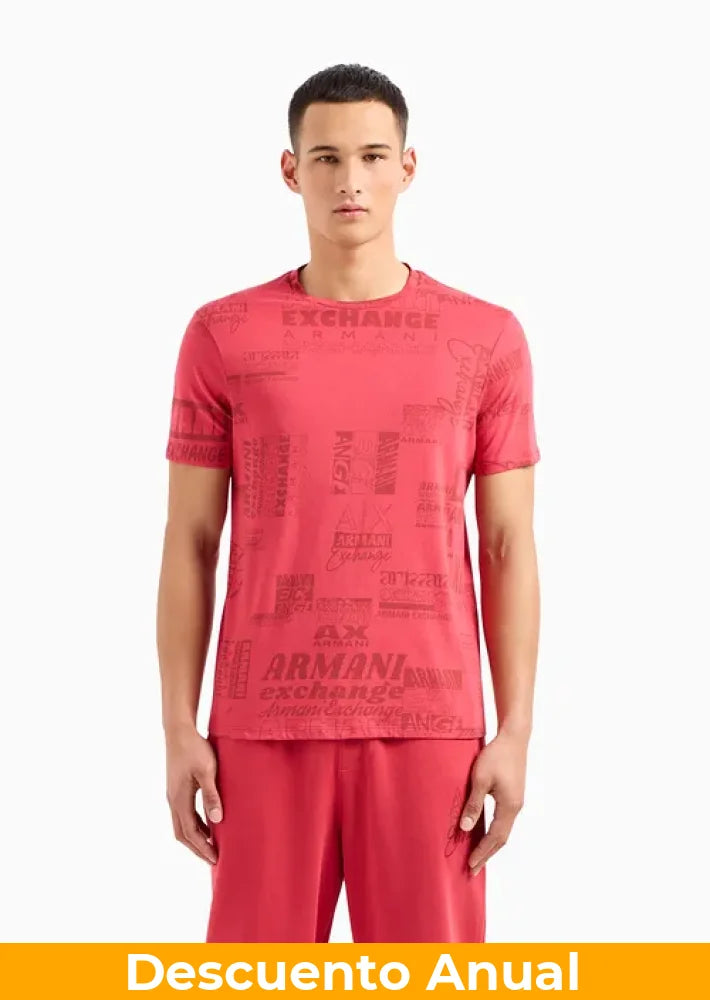 T-Shirt Men American B Armani Exchange Camiseta