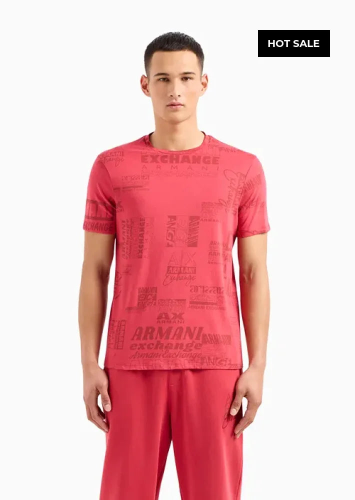 T-Shirt Men American B Armani Exchange Camiseta