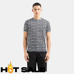 T-Shirt Men Black Armani Exchange L Camiseta