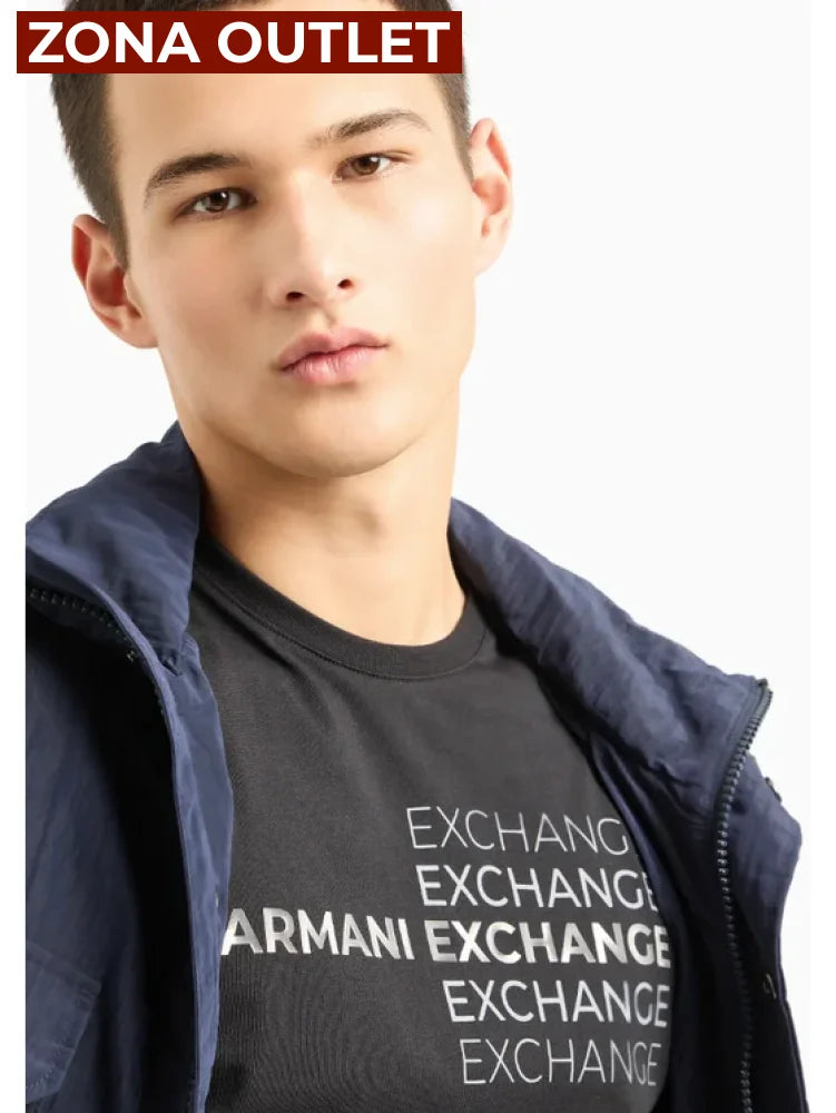 T-Shirt Men Black Armani Exchange XXL Camiseta