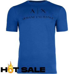 T-Shirt Men Blue Armani Exchange Camiseta