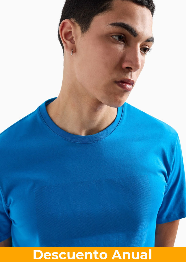 T-Shirt Men Blue Armani Exchange Camiseta