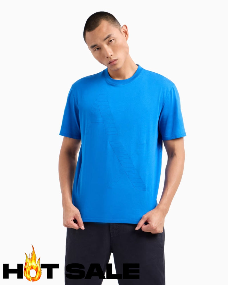 T-Shirt Men Blue Armani Exchange Camiseta