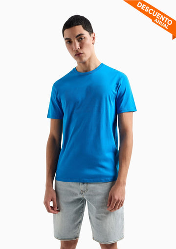 T-Shirt Men Blue Armani Exchange Camiseta