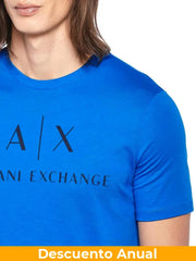 T-Shirt Men Blue Armani Exchange Camiseta