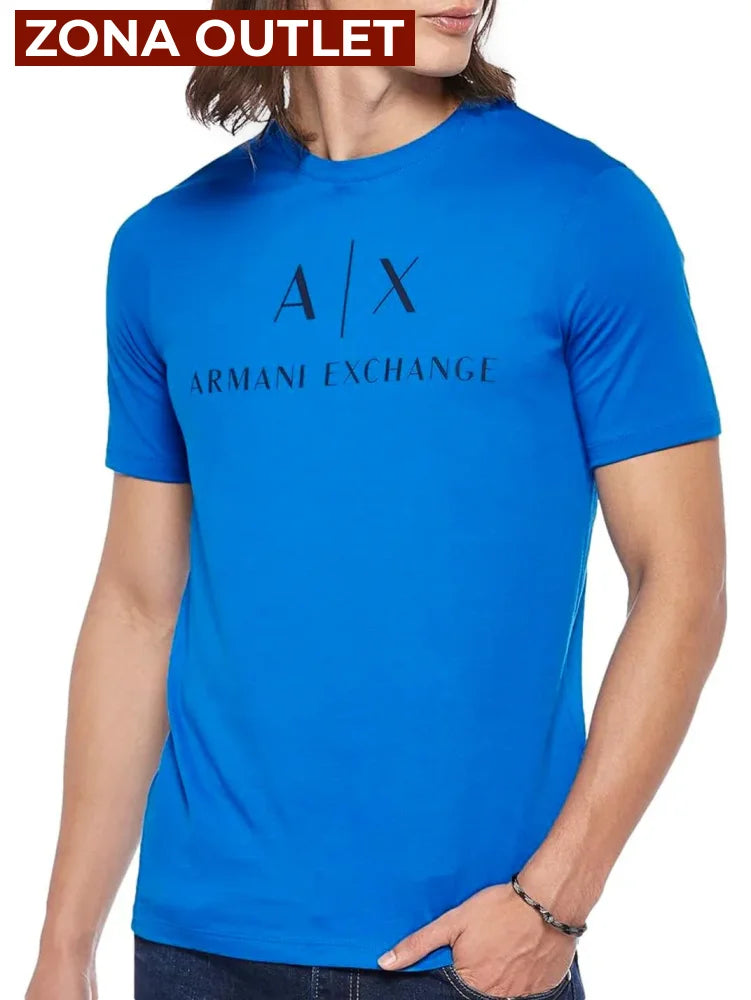 T-Shirt Men Blue Armani Exchange Camiseta