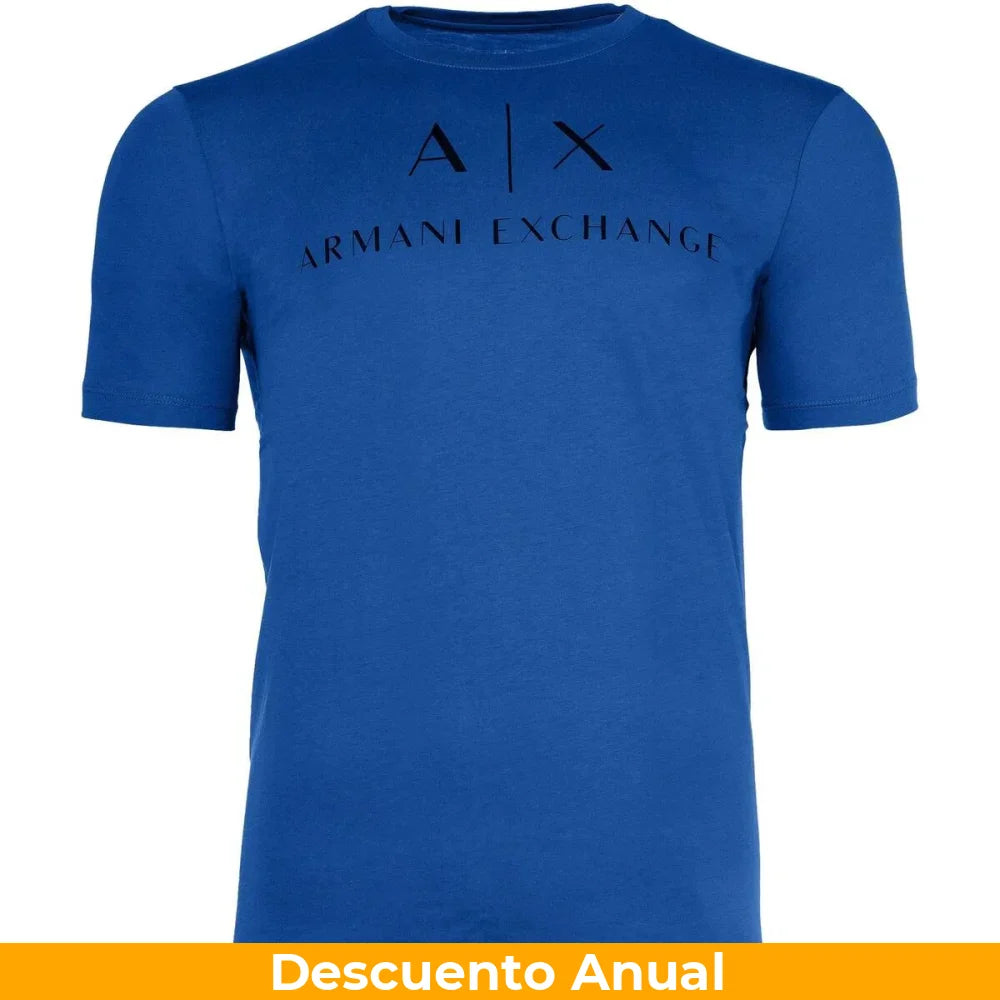 T-Shirt Men Blue Armani Exchange Camiseta