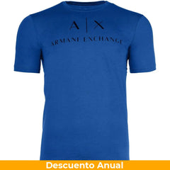 T-Shirt Men Blue Armani Exchange Camiseta