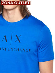 T-Shirt Men Blue Armani Exchange Camiseta