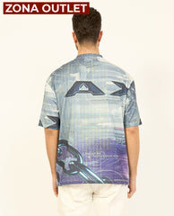 T-Shirt Men Chain Armani Exchange Camiseta