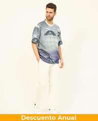 T-Shirt Men Chain Armani Exchange Camiseta