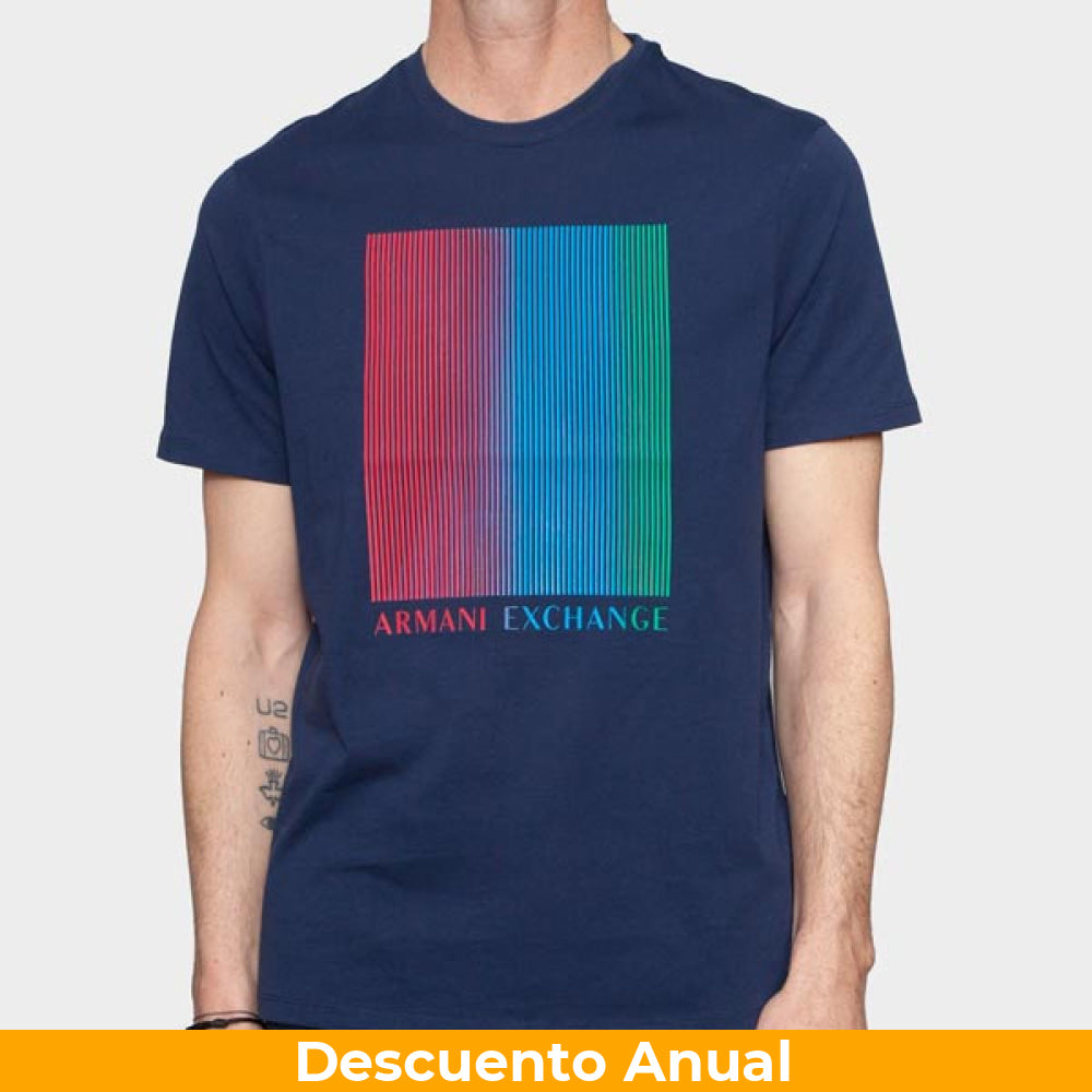 T-Shirt Men Naval Armani Exchange XXL Camiseta