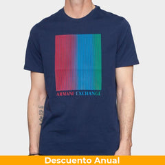 T-Shirt Men Naval Armani Exchange XXL Camiseta