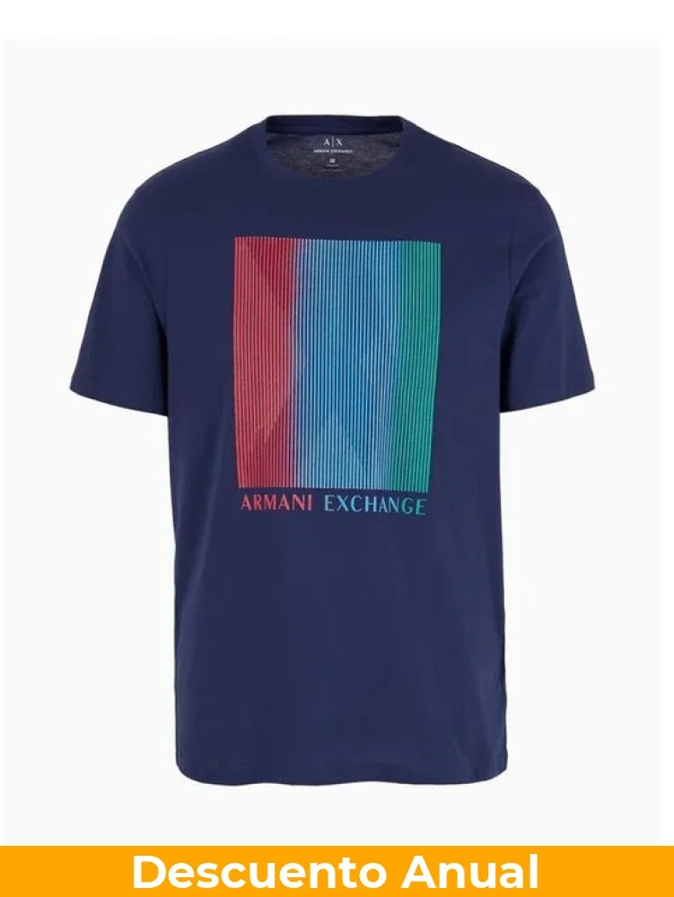 T-Shirt Men Naval Armani Exchange XXL Camiseta