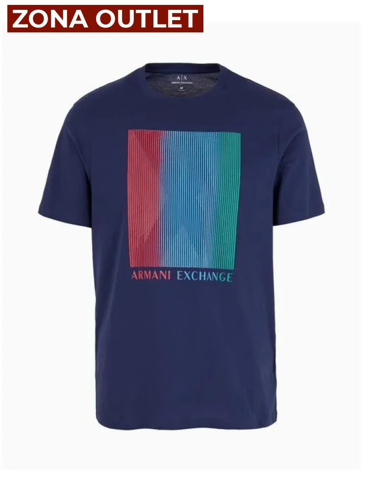 T-Shirt Men Naval Armani Exchange XXL Camiseta