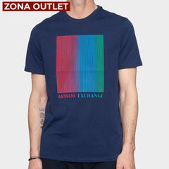 T-Shirt Men Naval Armani Exchange XXL Camiseta