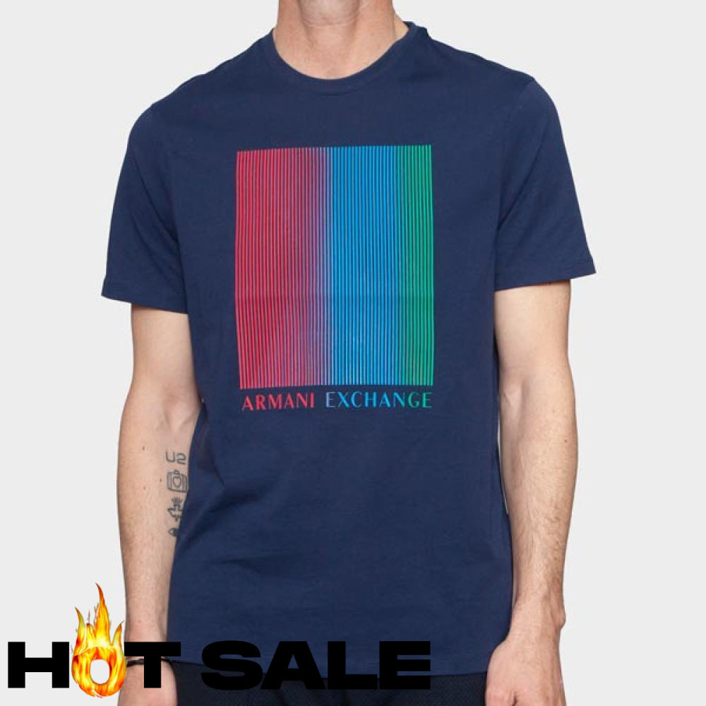 T-Shirt Men Naval Armani Exchange XXL Camiseta