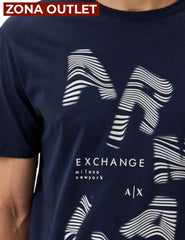 T-Shirt Men Navy Armani Exchange Camiseta