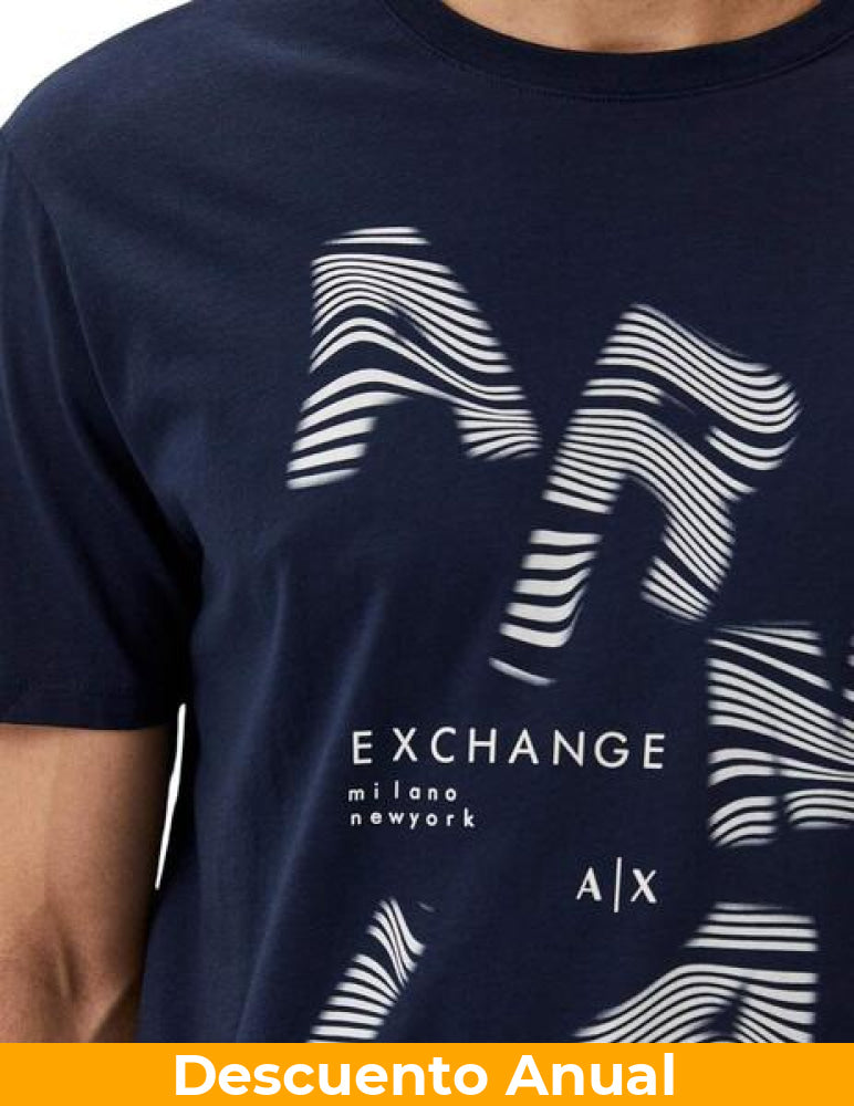 T-Shirt Men Navy Armani Exchange Camiseta