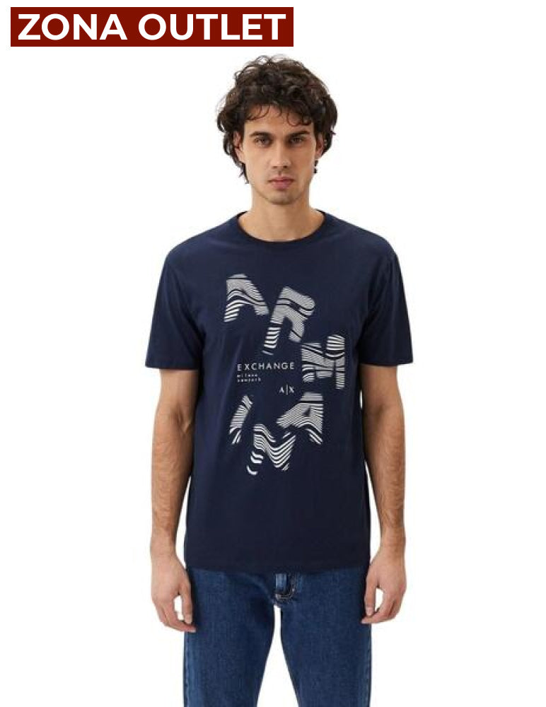 T-Shirt Men Navy Armani Exchange Camiseta