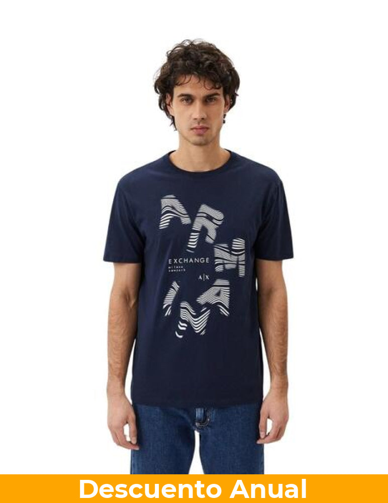 T-Shirt Men Navy Armani Exchange Camiseta