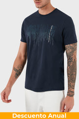 T-Shirt Men Navy Armani Exchange Camiseta