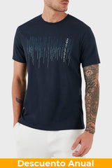 T-Shirt Men Navy Armani Exchange Camiseta