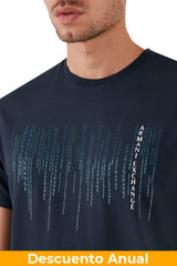 T-Shirt Men Navy Armani Exchange Camiseta