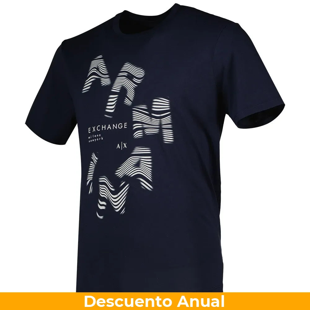 T-Shirt Men Navy Armani Exchange Camiseta