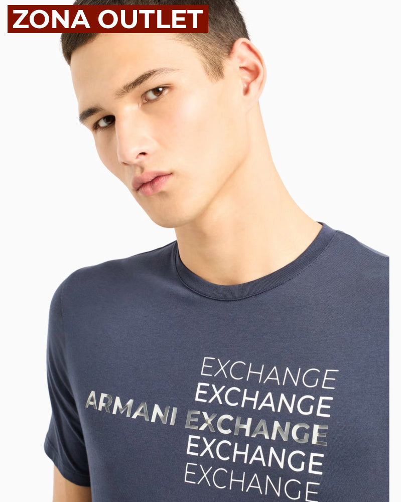 T-Shirt Men Navy Armani Exchange Camiseta