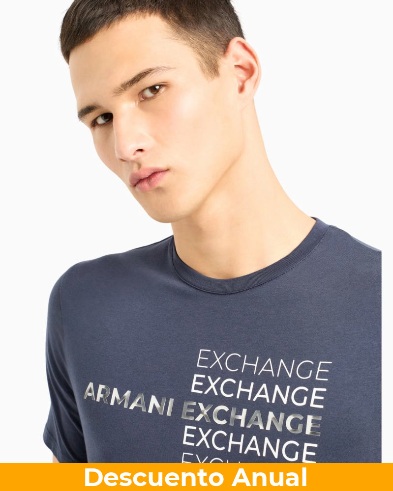 T-Shirt Men Navy Armani Exchange Camiseta