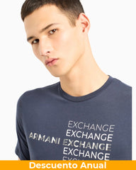 T-Shirt Men Navy Armani Exchange Camiseta