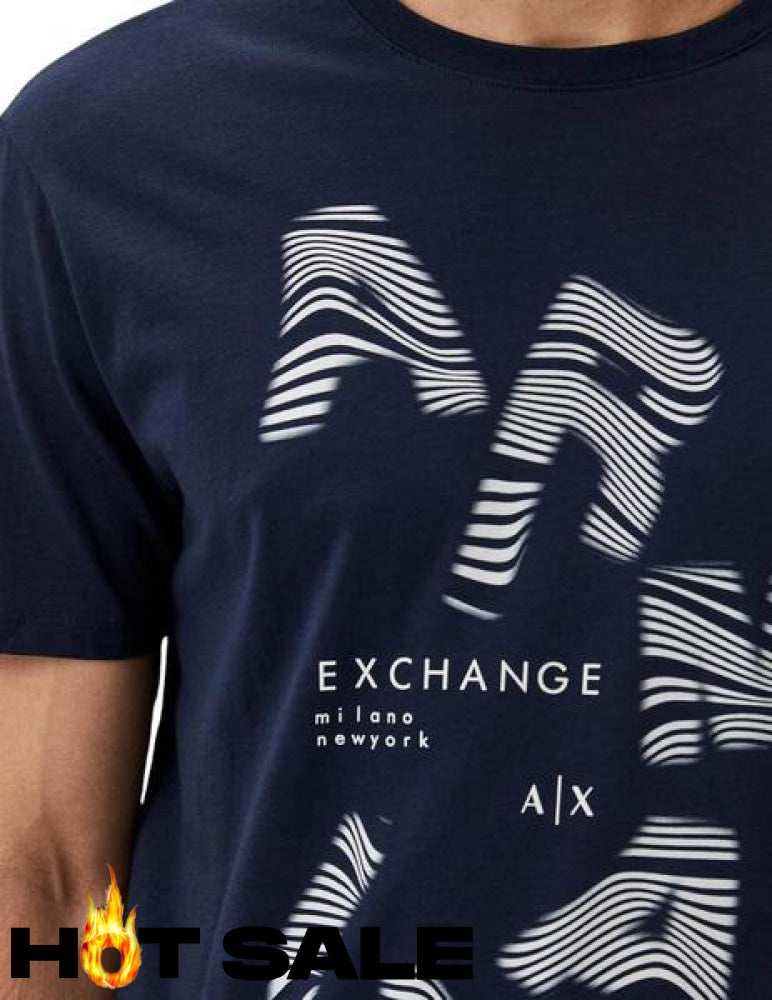 T-Shirt Men Navy Armani Exchange Camiseta