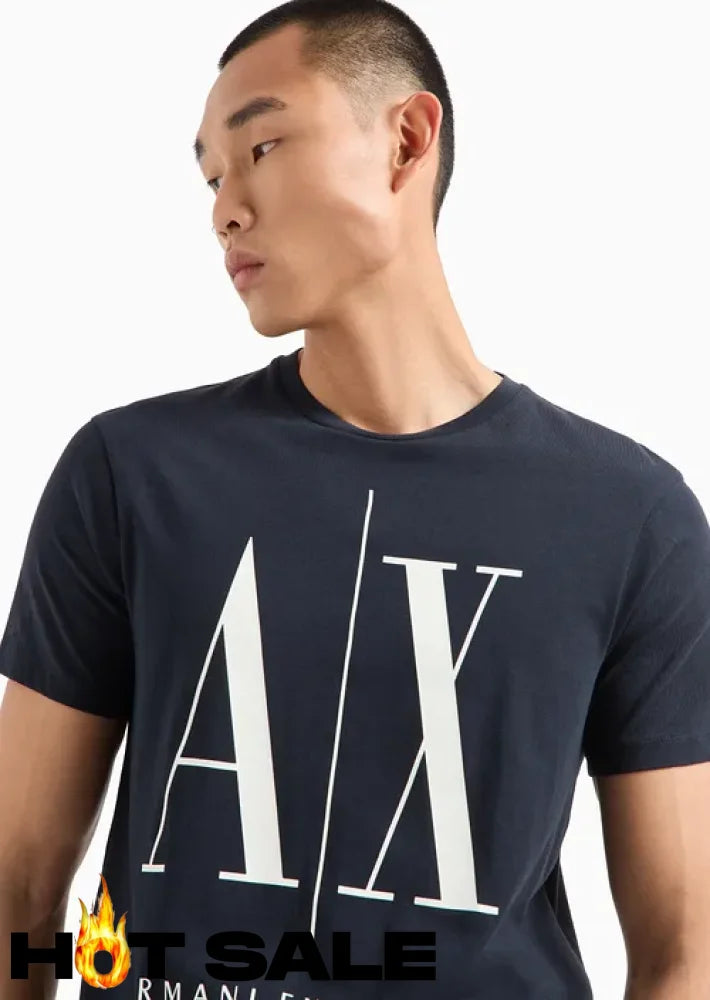 T-Shirt Men Navy Armani Exchange S Camiseta