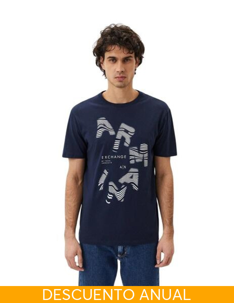T-Shirt Men Navy Armani Exchange Camiseta