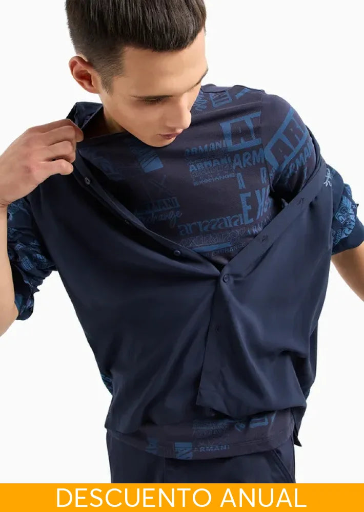 T-Shirt Men Night Sky Armani Exchange Camiseta