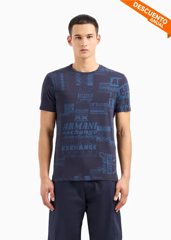 T-Shirt Men Night Sky Armani Exchange Camiseta
