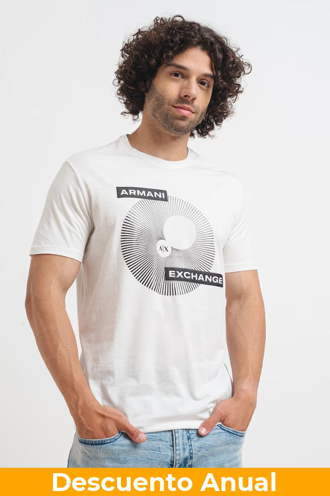 T-Shirt Men Off White Armani Exchange Camiseta