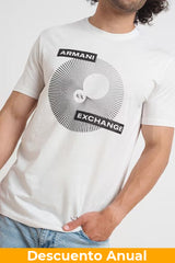 T-Shirt Men Off White Armani Exchange Camiseta