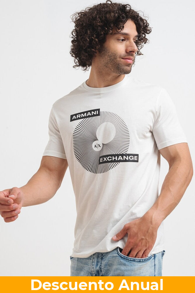 T-Shirt Men Off White Armani Exchange Camiseta