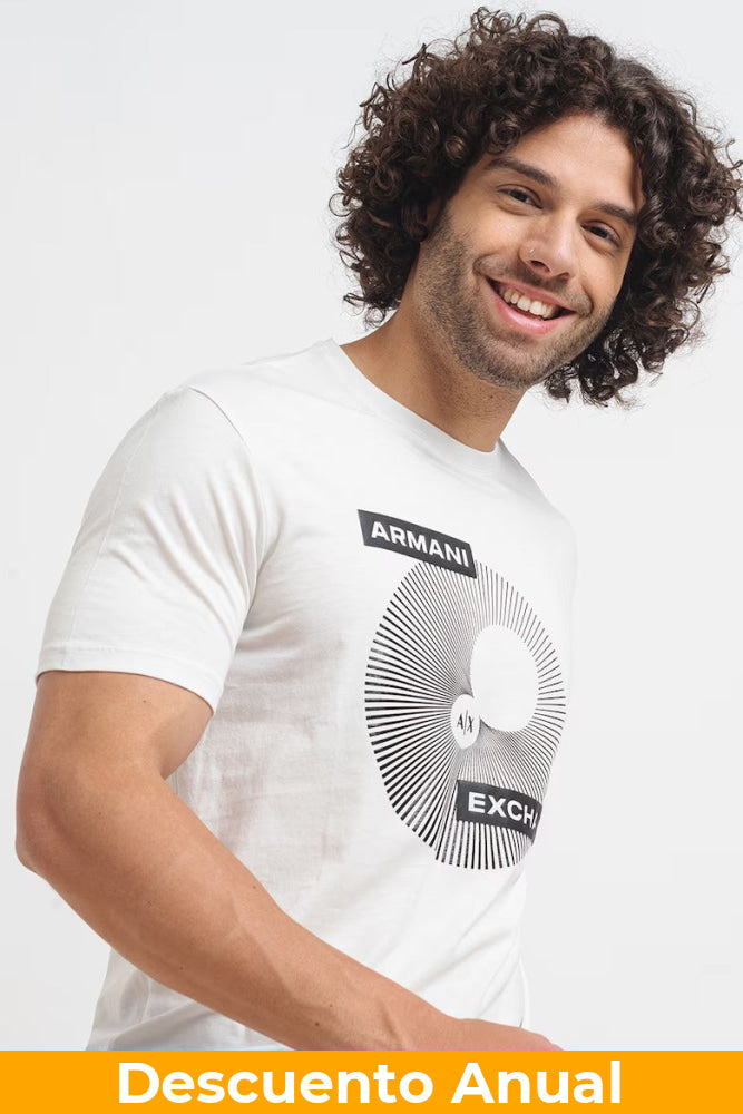 T-Shirt Men Off White Armani Exchange Camiseta