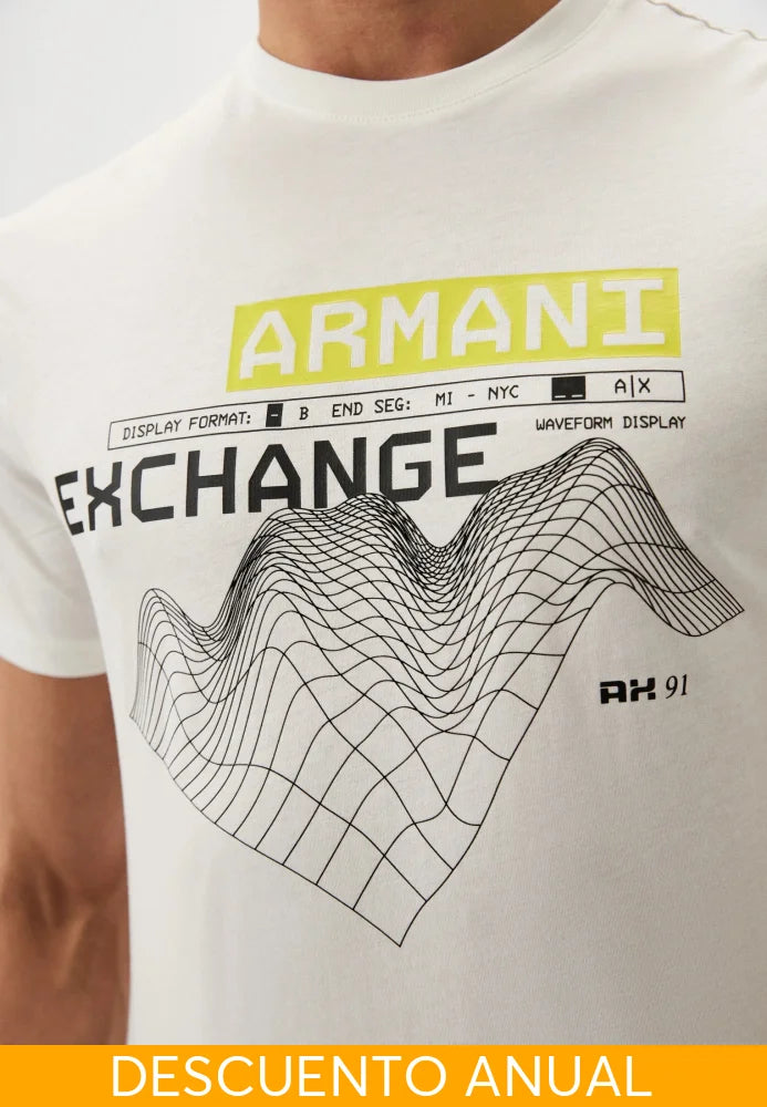 T-Shirt Men Off White Armani Exchange XXL Camiseta