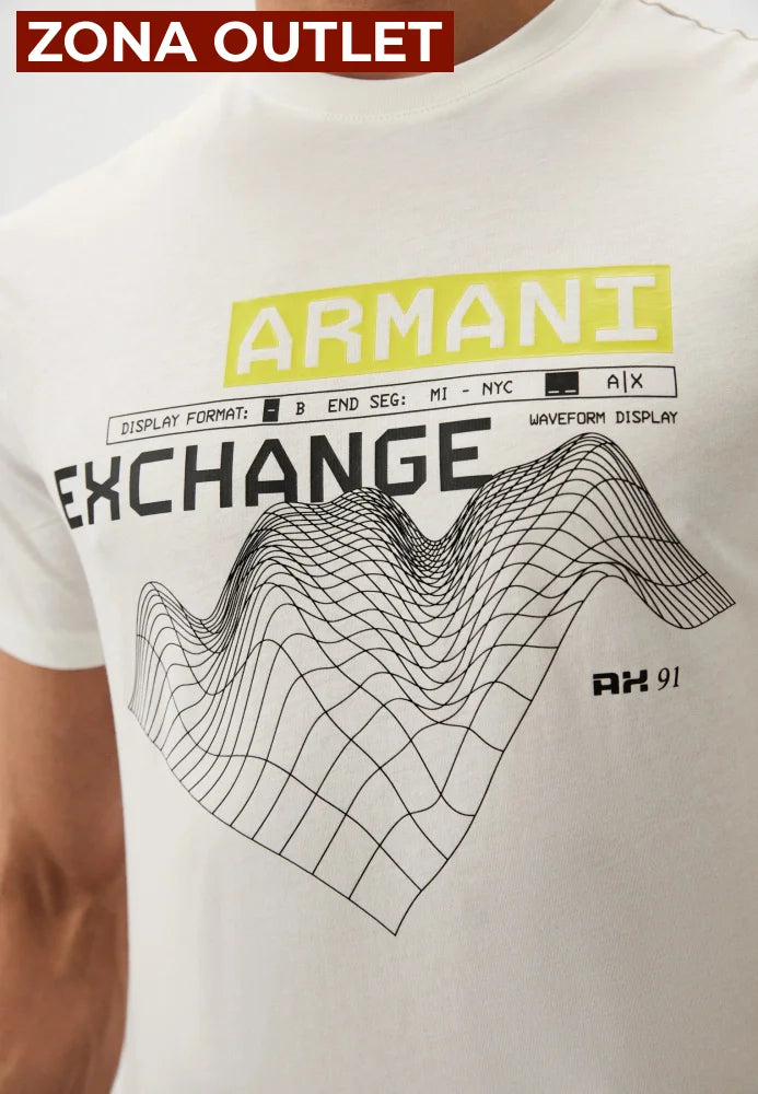T-Shirt Men Off White Armani Exchange XXL Camiseta