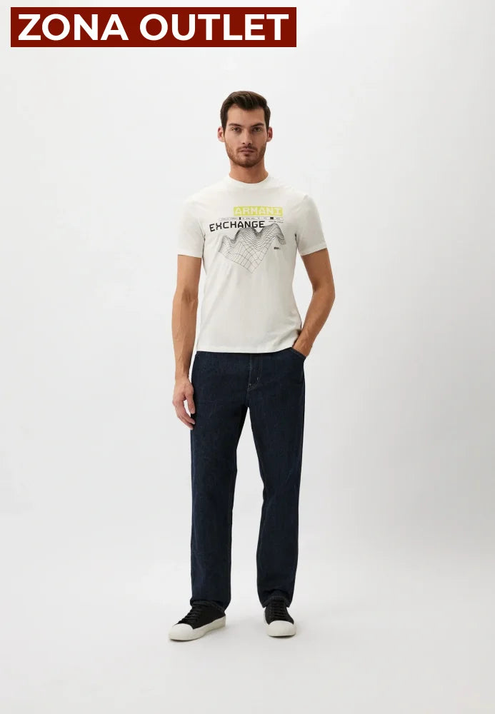 T-Shirt Men Off White Armani Exchange XXL Camiseta